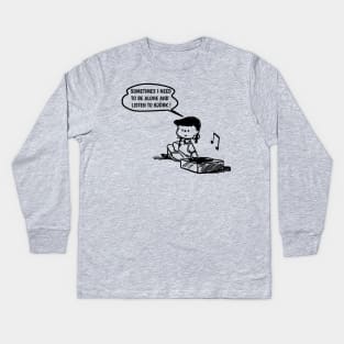 Bjork // Need To Listen Kids Long Sleeve T-Shirt